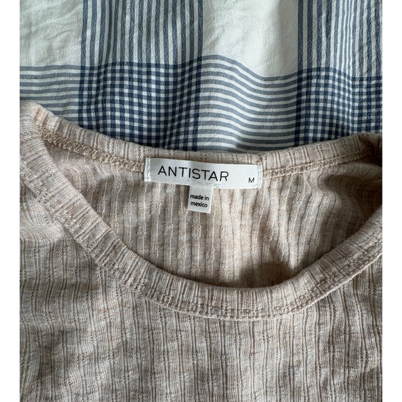 Antistar Ribbed Beige Top - Picture 2 of 2